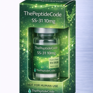 SS-31 (Elamipretide) 10 mg — research peptide product image, ThePeptideCode UK